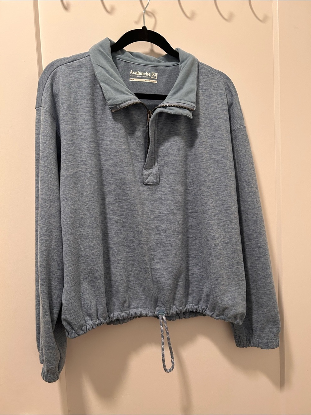 Avalanche Light Blue Half-Zip Pullover Sweatshirt